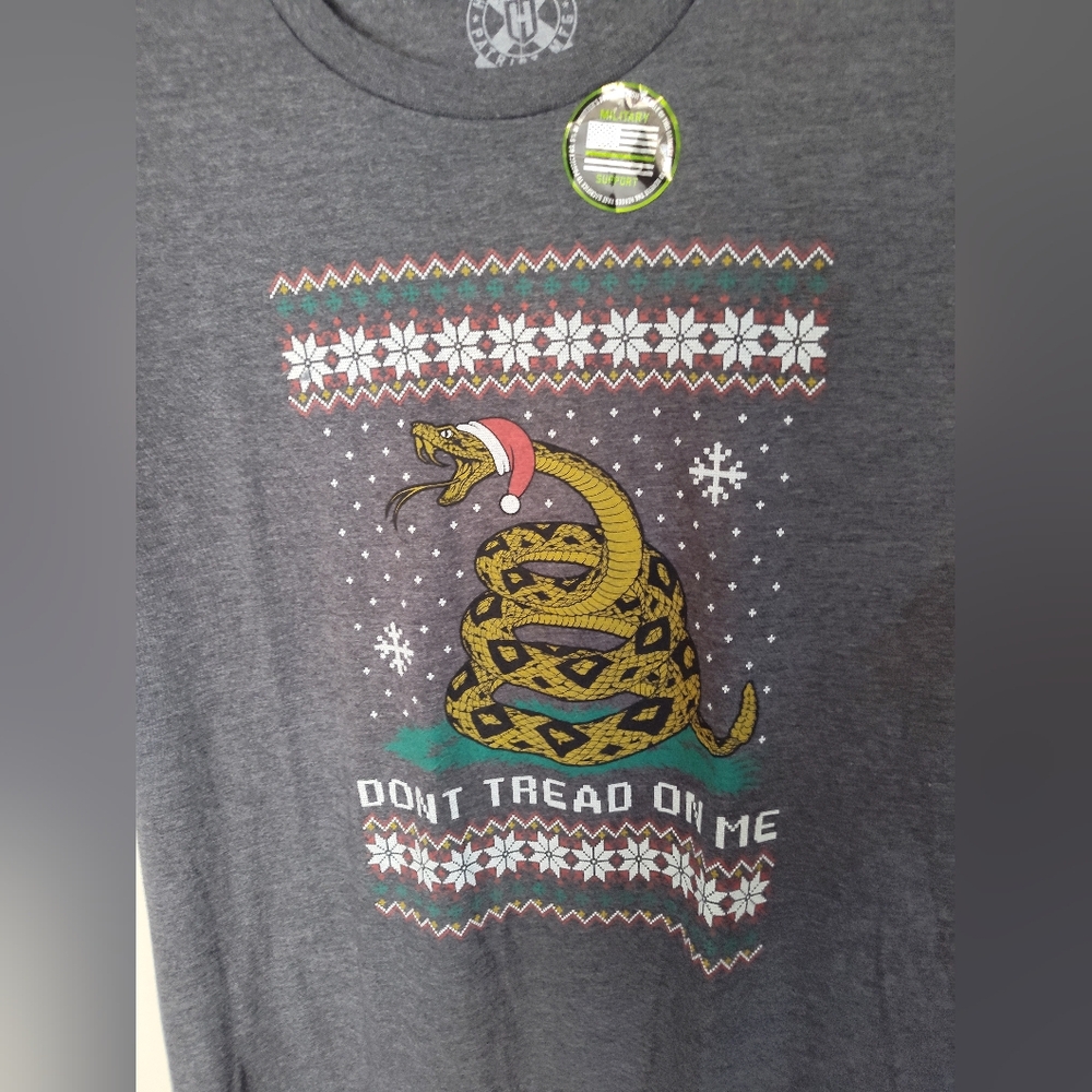 Howitzer Patriot Mfg Don't Tread On Christmas Men's Patriotic Tee 2XL New Tags